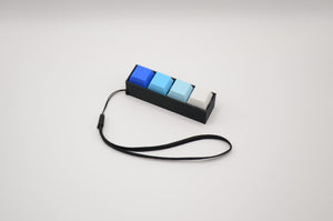 4 Key Keyboard Fidget Keychain — Custom Switches & Colors