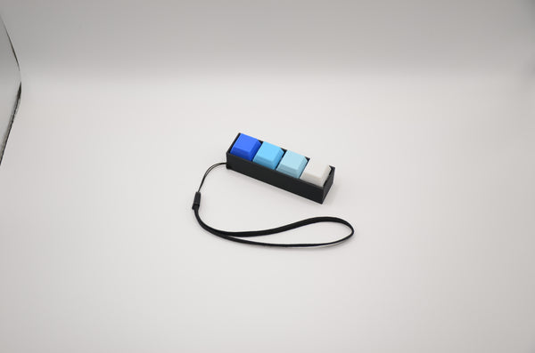 4 Key Keyboard Fidget Keychain — Custom Switches & Colors