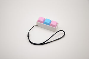 3 Key Keyboard Fidget Keychain — Custom Switches & Colors