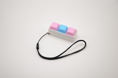 3 Key Keyboard Fidget Keychain — Custom Switches & Colors