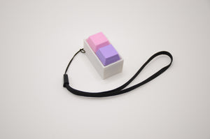 2 Key Keyboard Fidget Keychain — Custom Switches & Colors